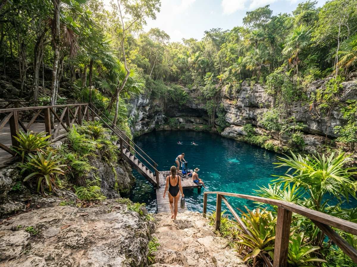 Эко-парк Scape Park и Сенот Hoyo Azul (Приключения и Джунгли)